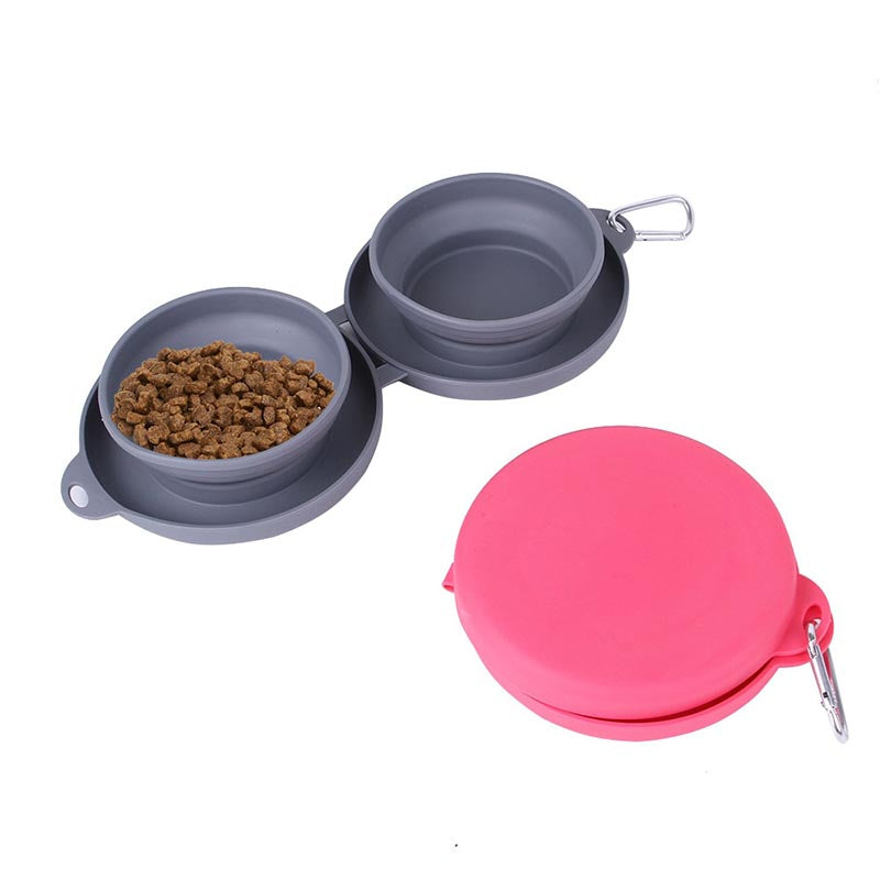 YiMee Collapsible Dog Bowl, Food Grade Silicone Portable Travel Dog Bowls  for Small Pet Dog Cat, Foldable Slow Feeder Dog Bowls Design, Collapsible  Feeding Watering Dish for Traveling