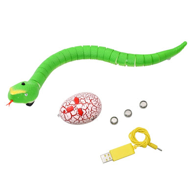 green remote control snake toy for cats