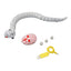 white electric snake toy for cats