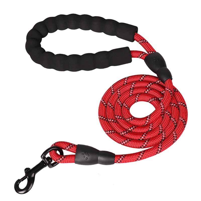 red rope leash for large dogs