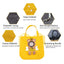 specifications of a yellow cartoon style cat carrier bag