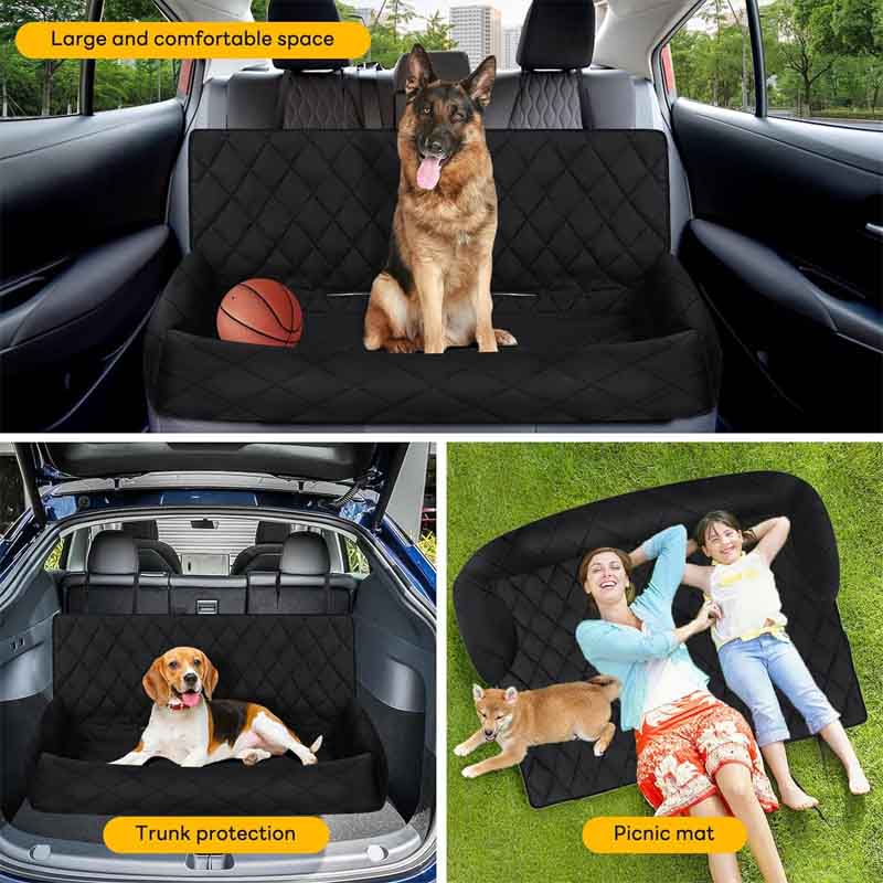 multi-purpose back seat bed for large dogs