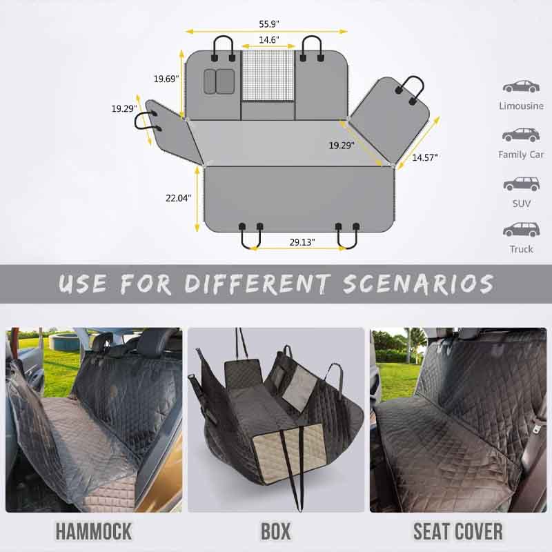 sizing for a large dog car seat cover